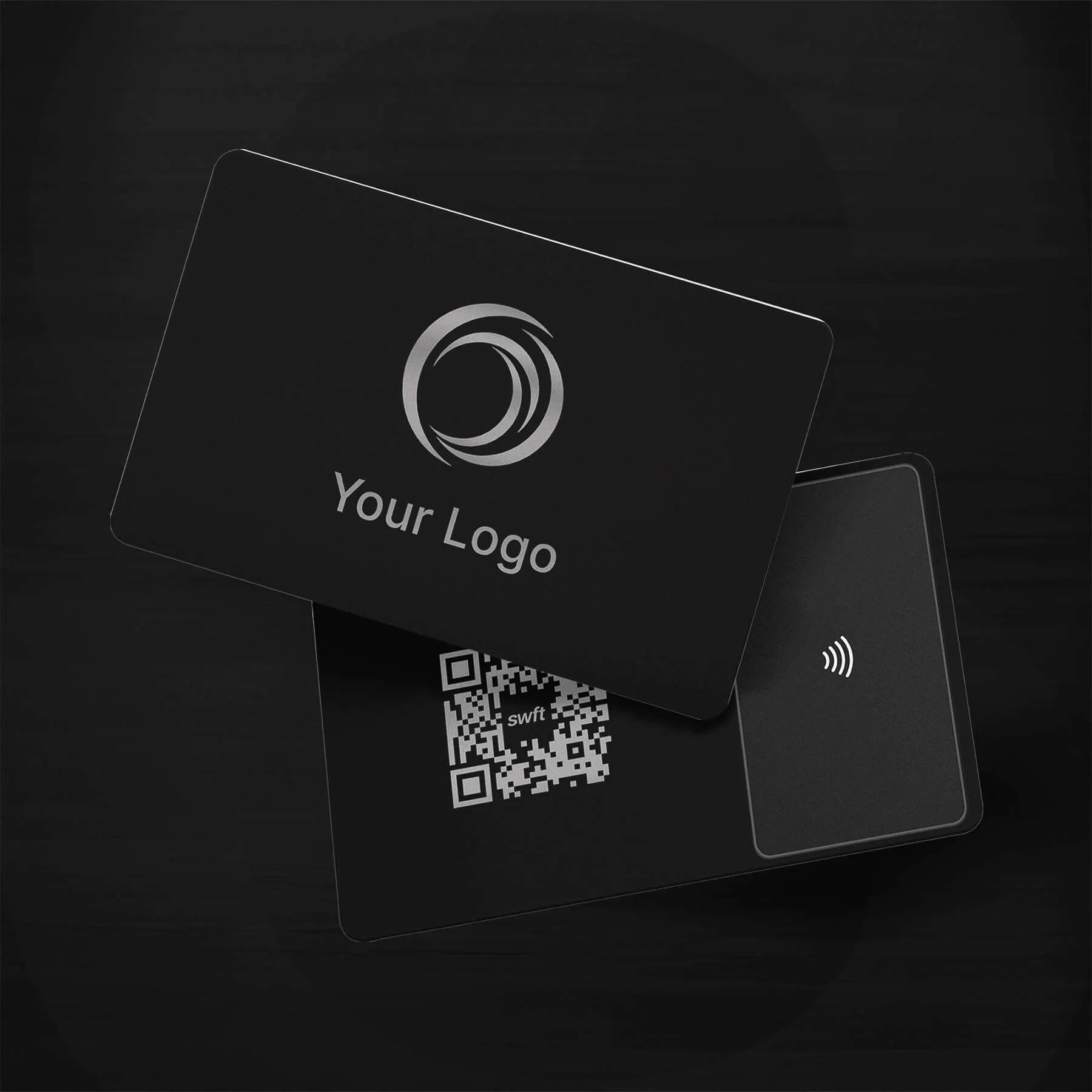 Black Metal Steel NFC Card